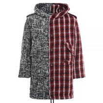 페이스커넥션 21FW EMW21107 444 우븐 패널 후드 자켓 - 멀티