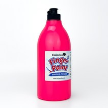 칼라리코 핑거페인트 1000ml 낱색 (18가지 색상 선택), 형광분홍