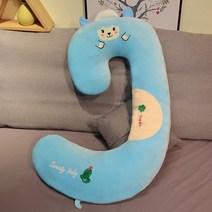 솜포함 바디필로우 인형 모찌 인형 롱쿠션 대형 고래, 블루 양 바디필로우_1.3M