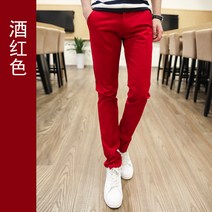 청년 캐쥬얼 흰바지 스판 스키니 화이트 트렌드 봄 여름 남성의류 슬림 617719752