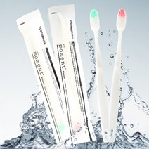 위드모먼트 실속형 미세모 일회용 칫솔 100개 업소용, 1봉(100개 색상랜덤)