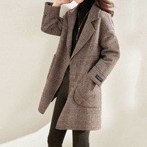 (Am02) A라인 데일리 체크 자켓_ 03127EA