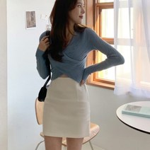 여성 미니 스커트 치마 팬츠 세르디 핀턱