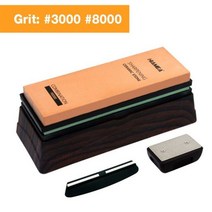 칼갈이 도구 나이프 주방 HIAMEA 세라믹 숫돌 연삭 스톤 시스템 워터 호닝, 3000 8000 set