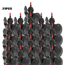 중세 시대 성 로얄 킹의 기사 스파르타쿠스 붉은 피규어 빌딩 블록 21 개/묶음, 23 X644-21pcs
