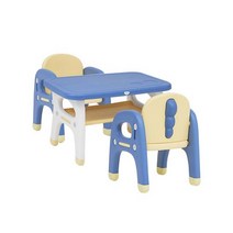 6세 아이 헬로디노 2인용 책상 의자 파란색 세트 베네베네자석보드-7337EA, 유후24 본상품선택