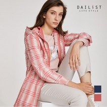 올리비아로렌 데일리스트 컬러체크 후드 점퍼_MDBCLXS2221