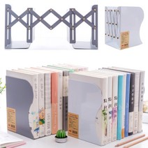 사무실 책상 접이식 철제 자바라 책꽂이 서류정리함, 책꽂이-중-블랙