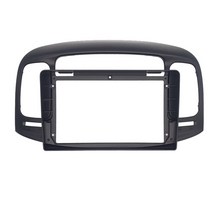 자동차 부품 byncg 2 din car radio fascia for hyundai 액센트 09-12 dvd 스테레오 프레임 플레이트 어댑터 마운팅 대시 설치 베젤 트림 키트, 검은색