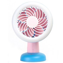 펀펀팬 LED 핸디형 선풍기 A-202, 핑크 블루