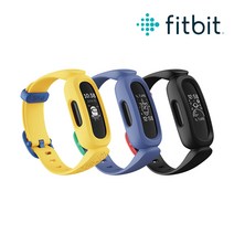 [ Fitbit 공식판매점 ] Fitbit Ace3 핏빗 에이스3 키즈용 활동 트래커 스마트밴드, 블랙&스포츠레드