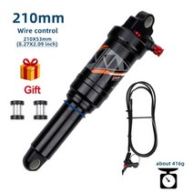 에어 서스펜션 DNM산악 자전거 후면 에어 충격 흡수 장치 AO38RC 165 190200mm 와이어 잠금 가능 리바운드, 08 210mm wire control