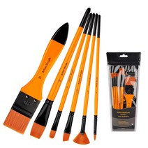 HB문화사 ARTIST 브러쉬 붓 수채화 유성화 6종 패키지, 6종셋트