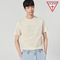 [게스] 남성 스티치포인트 삼각 반팔티 NN2K0541