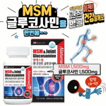 네추럴라이즈 엠에스엠 앤 조인트 글루코사민 관절연골엔, MSM 조인트 글루코자민, 60정