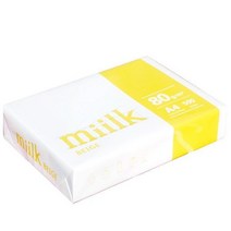 1권 A4용지 A4 500매 미색 80g 밀크 복사용지