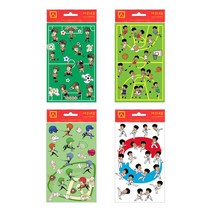 세모네모 스포츠 스티커 농구 야구 태권도 축구 칭찬 교육용 얼굴표정 그림 폴꾸 다꾸, SS-121스포츠축구