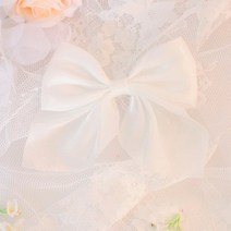 케이크 장식 꽃 리본 드레스 커버링 슈가 크래프트, 상세참조, F.흰색 리본 12.5cmx12cm
