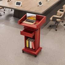 학교 필경대 이동식 교탁 교단 강연대 강의대 사회자 단상 학원 데스크 회의실 안내대, C. 필경대 티크 A(수납함)