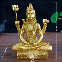 미니 부처님 석가모니 불상 jade color shiva statue hindu ganesha vishnu buddha figurine 조각 방 사무실 홈 장식 인도 god, 금