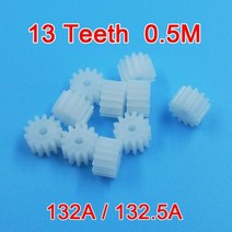 기어부품 기어가공 기어제작132A / 0.5M 기어 2mm 타이트 13 Teeth POM 플라스틱 모터 부품 장난감 액세서, 01 13 치아_01 2.5mm Tight