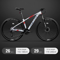 SLATE 산악 자전거 mtb bmx 로드 바이크 스포티 출퇴근 입문용 접이식 알루미늄 합금 레이싱 자갈 크로스 컨트리 디스크 브레이크 30/33 속도 26 인치 29, 03 white_02 29 inch_02 27