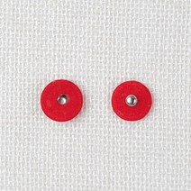 핀쿠션 NEW) 15mm 컬러 싸개단추 스냅단추 (1개), 레드