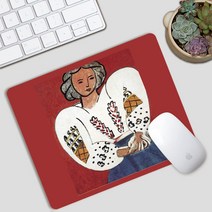 헨리 Matisse 고무 정밀 작은 마우스 패드 노트북 휴대용 비 슬립 테이블 패드 작은 마우스 패드, Henrimati 8_210X260mm