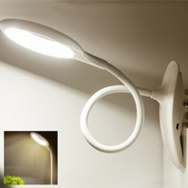 편리한 LED 집게형 독서등 취침 탁상 링 클립 스텐드 LED스탠드 미디어나무, led 스탠드 집게형 화이트