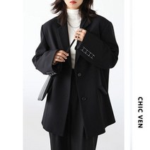 승무원면접복 여자면접복장 아나운서자켓 캐주얼 고급 슈트 와이드 숄더 커프 능직 정장 용