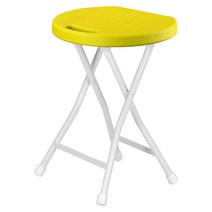 더자카 다용도 접이식 실내외 의자 Free 33 x 45 cm, 옐로