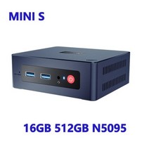 Beelink-미니 S GK 미니 인텔 셀러론 N5095/J4125 S12 N95 PC 윈도우즈 11 8GB 128GB/256GB WIFI5 게이머 컴퓨터 VS GK3 Pro, CHINA, EU, N5095 16GB 512GB