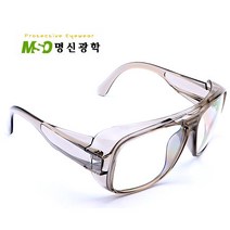 명신광학 국산 보안경 J-67A 측면 보호 커버 투명 무색 안전 작업 얼굴 안경 보호안경 산업용 뿔테 KP-101A K2-101A, 1개