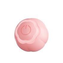 하늘별 강아지장난감 스마트 고양이 장난감 전기 애완 동물 공 깃털을위한 다채로운 롤링 플래시 Usb 개 대, 03 Pink