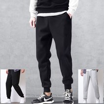 겨울 데일리 기모 조거팬츠 일자형 트레이닝 바지 츄리닝