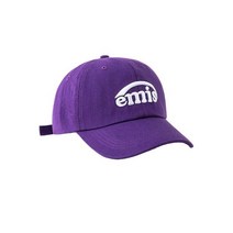 이미스 모자 모자 23SS 뉴로고 심플 투톤, 조절가능, 자주색