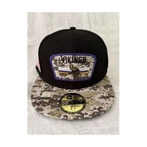 Era 미네소타 바이킹스 NFL 경례 서비스 59Fifty 5950 장착 모자 캡