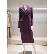[린 LYNN] (L523) 더블버튼 재킷 스커트 정장 세트 LGJKMK9600LGSKMK96VI