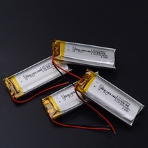 무선카플레이 카링크 gps 증폭기 재방사 네비게이션미러링 1000mah 리튬 이온 폴리머 배터리 3.7 v 102050 mp3 mp4 mp5 ktv 가정용 배터리 앰프 오디오, 4개