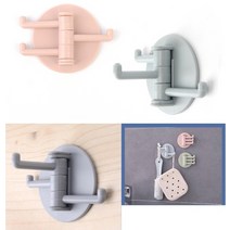 3단 회전형 후크행거 작은소품걸이 욕실수건걸이