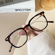 블루레이 플레이어 KatKani 남자와 여자의 안티 블루 레이 광장 안경 프레임 울트라 라이트 레트로 TR90 패, 03 leopard Print