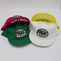 바잉B 아기 유아동 NYC 비비드 형광 스냅백 모자