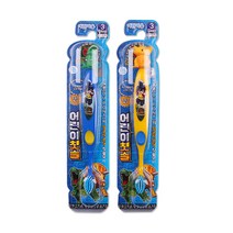 어린이 칫솔 피규어칫솔 캐릭터칫솔 유아칫솔 치약, 1개, 공룡메카드 피규어칫솔 3단계