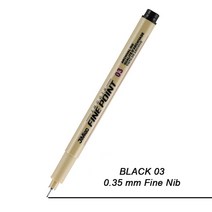 1피스 안료 라이너 펜 파인 라인 스케치 마커 다른 팁 아트 스타일로그래프 드로잉 Copic 공급 업체, 04 Black-03