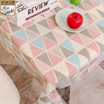식탁보 린넨 감성-핑크 2인용~12인용(300x140cm) / 국내 당일발송-신데렐라 데코, 10인용(140x250cm)