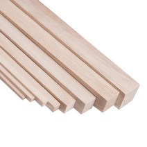 DIY 건축 모형 발사 우드 사각 봉 W 12mm L 50cm 10개 졸업 작품 재료 오동 나무, 단품