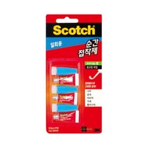 스카치 순간 접착제 AD119 일회용 젤 0.5gX3입 3M, 단품