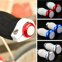 자전거 MTB 핸들바 손잡이 끝 엔드 안전 LED 램프 등, 핸들바 LED 레드