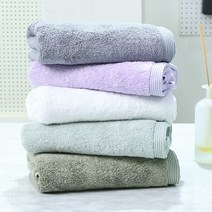 송월 190g 뱀부얀 100% 호텔수건 5장 세트, 그레이
