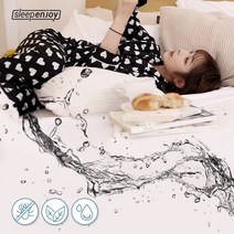 슬립엔조이 순면 100% 침대 매트리스 방수커버 슈퍼싱글 퀸 킹 사이즈 S/SS/Q/K/LK 외 커버킹 방수패드